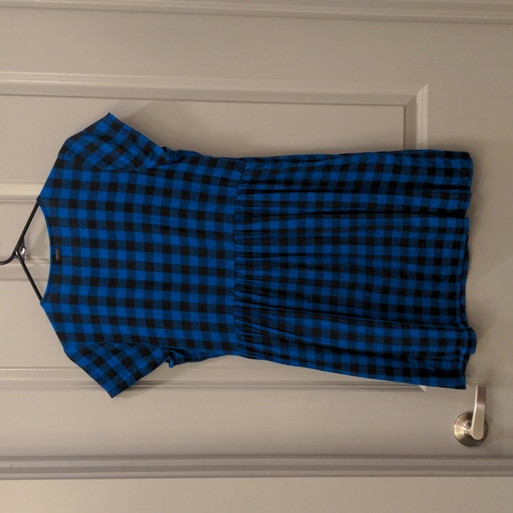 NWOT Volcom Buffalo Plaid Babydoll Dress - Picture 10 of 11